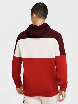 Sudadera Nike Granate Blanca Roja C/C Hombre