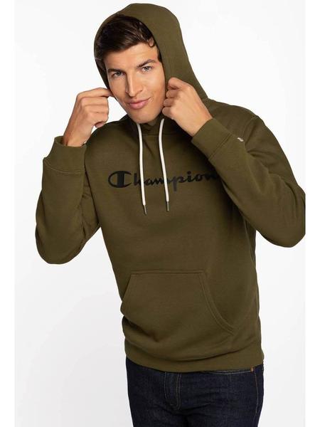 Sudadera Champion Verde/Bco Hombre