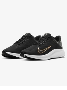 Zapatilla Nike Quest Negro/Oro Mujer
