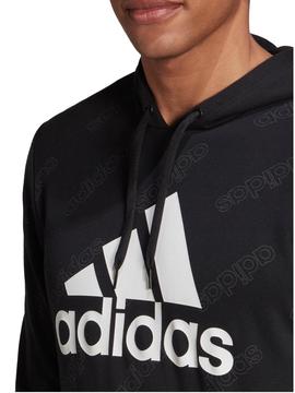Sudadera Adidas Negra Logo Blanco C/C Hombre