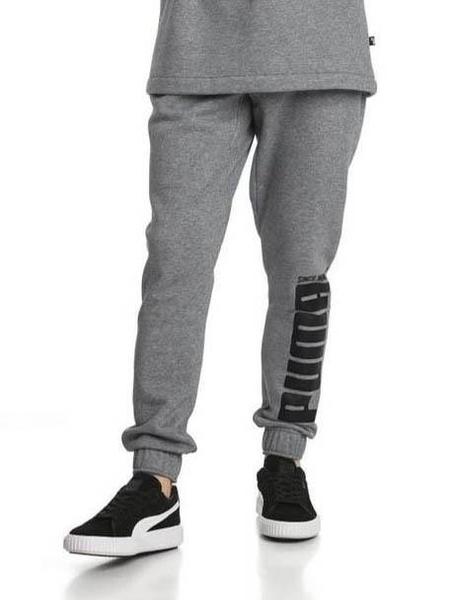 Pantalon Puma Gris Algodon Hombre