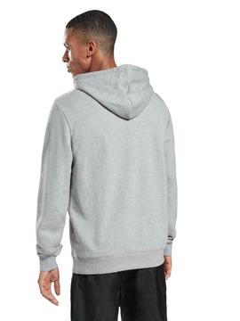 Sudadera Reebok Hoodie Gris Hombre