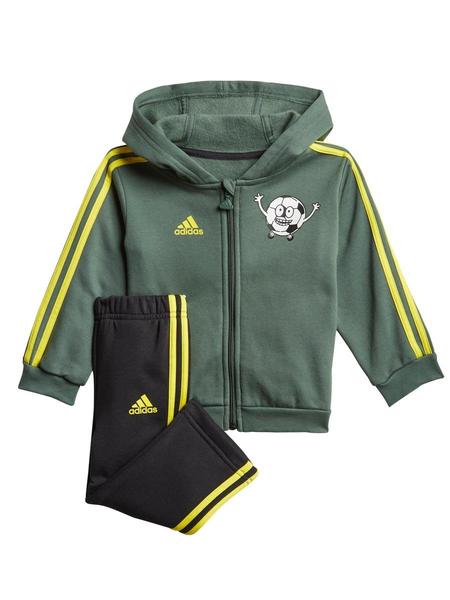 cueva Simular Pato Chandal Adidas Verde Negro Bebe