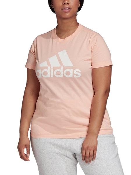famélico Red de comunicacion Adaptación Camiseta Adidas Rosa Mujer