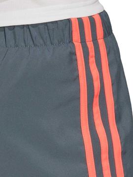 Pantalon Corto Adidas Gris/Naranja Mujer