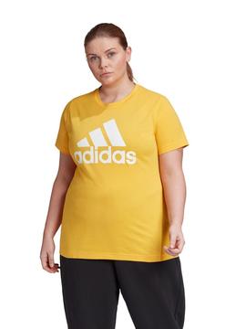 Camiseta Adidas Bos Amarillo Mujer