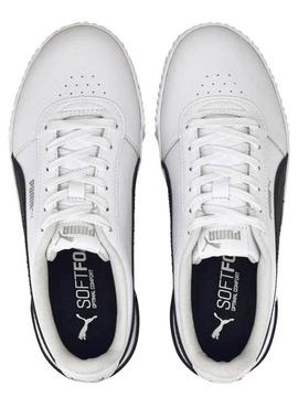 Zapatilla Puma Carina Blanco/Negro Mujer