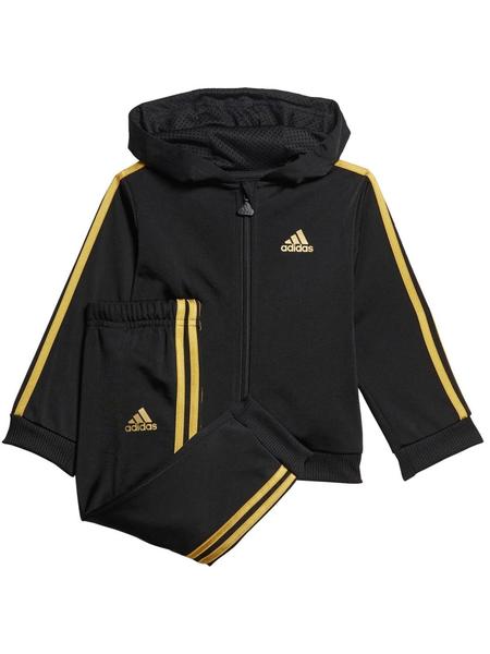 Desde allí Riego práctica Chandal Adidas Shiny Negro/Oro Bebe