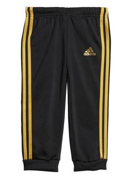 Chandal Adidas Shiny Negro/Oro Bebe