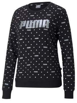 Sudadera Puma Negra Lunares Mujer