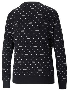 Sudadera Puma Negra Lunares Mujer