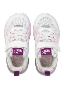Zapatilla Puma X-Ray Lite Bco/Rosa Niña