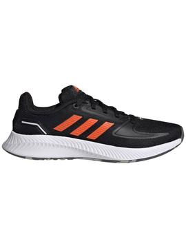 Zapatilla Adidas Runfalcon Negro/Naranja Unisex