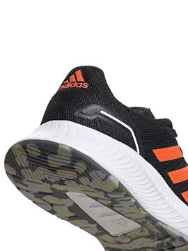 Zapatilla Adidas Runfalcon Negro/Naranja Unisex