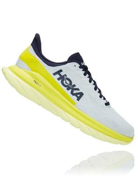 Zapatilla Hoka Mach4 Amarillo/Azul Hombre