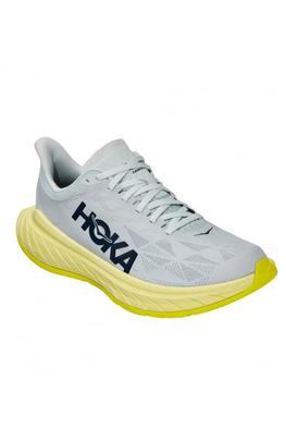 Zapatilla Hoka M Carbon X 2 gris suela amarilla