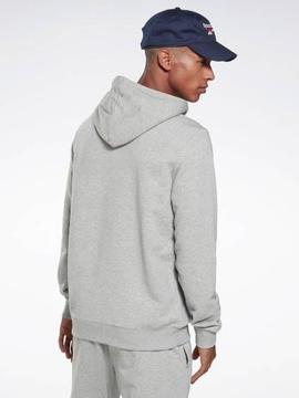Sudadera Reebok Hoodie Gris Hombre