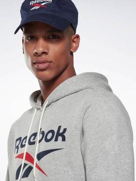 Sudadera Reebok Hoodie Gris Hombre