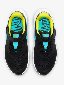 Zapatilla Nike Star Runner Negro/azul Niñ@