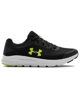 Zapatilla Under Armour Negro/Verde Hombre