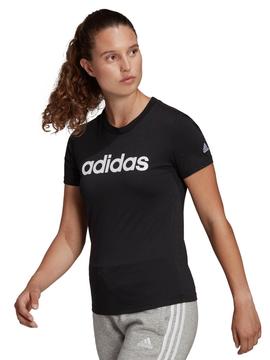 Camiseta Adidas Negro Mujer