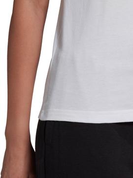 Camiseta Adidas Blanco/Negro Mujer