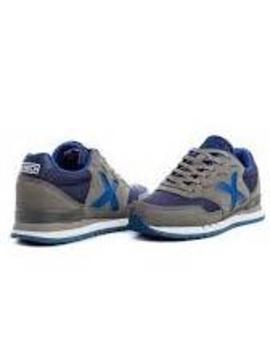 Zapatilla Munich Dash Gris/Azul Niño